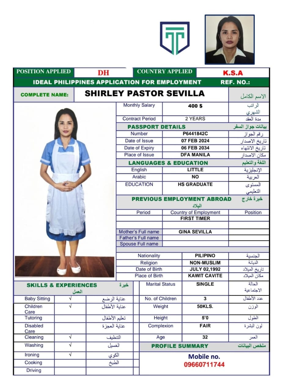 Shirley Pastor Sevilla
